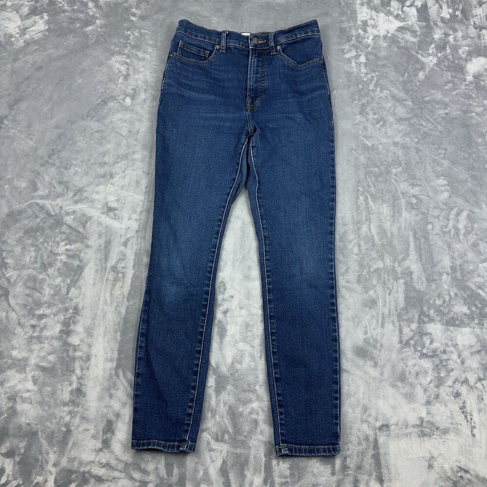 Everlane Jeans Women’s Size 27 25x25 Ankle High Rise Skinny Dark Wash High Rise